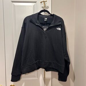 NWT North Face Simple Logo Quarter Zip